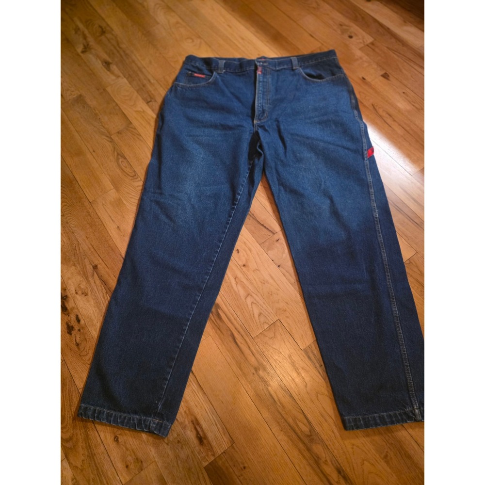 Paco Sport Atmosphere Mens Baggy Jeans Blue Dark Wash 44x34 Vintage 90s Y2K 44